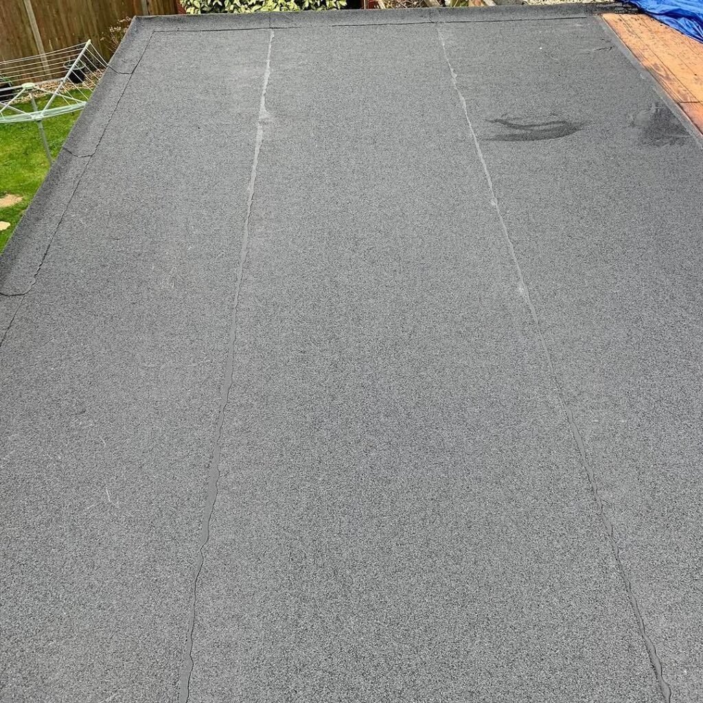 Felt flat roof laid on a rear extension in Shoreham-by-Sea