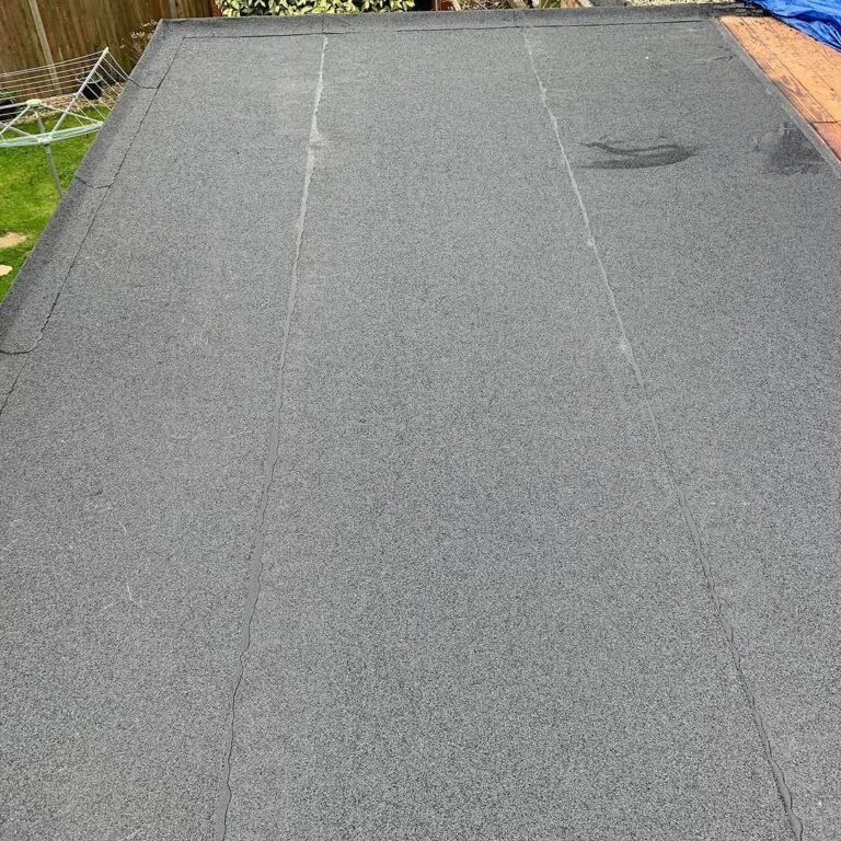 Felt flat roof laid on a rear extension in Shoreham-by-Sea